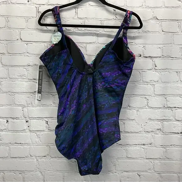 MiracleSuit One Piece Swimsuit Womens Size 16 Mood Ring Siren Flattering Fit NWT - Picture 13 of 14